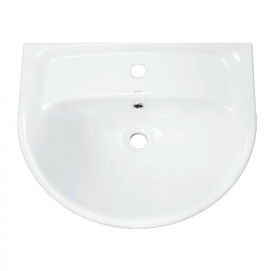 Раковина SANITA Эталон 55 белая, с пьедесталом