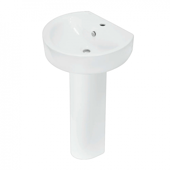 Раковина SANITA LUXE Best 56 c пьедесталом