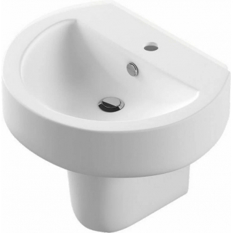 Раковина SANITA LUXE Best 56 c полупьедесталом 