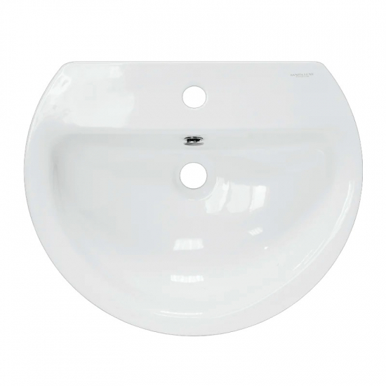 Раковина SANITA LUXE Best 56 c полупьедесталом 