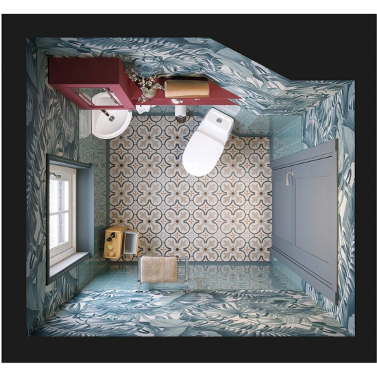 Раковина SANITA Веер 36x36 угловая