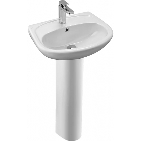 Раковина SANTEK Анимо 55 см 1WH110502, с пьедесталом