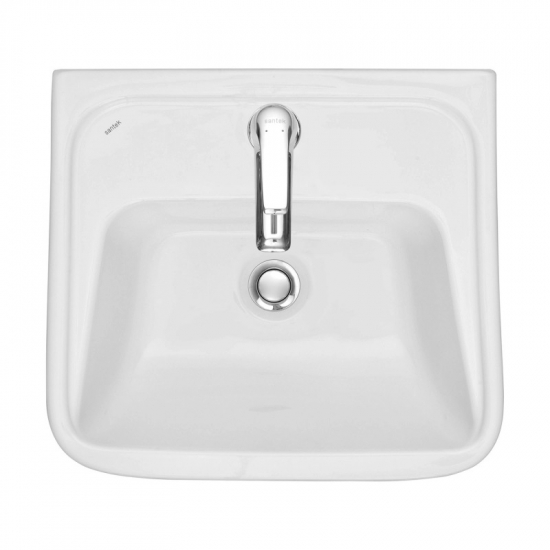 Раковина SANTEK Лонги 50 см 1WH501754 + пьедестал 1WH110587