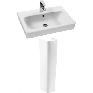 Раковина SANTEK Нео 55 см 1WH302185 + Пьедестал 1WH302182 белый