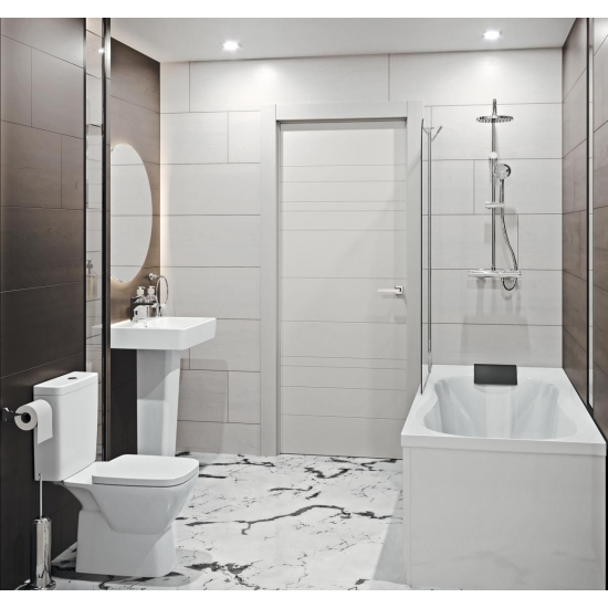 Раковина SANTEK Нео 60 см 1WH302186 + Пьедестал 1WH302182 белый