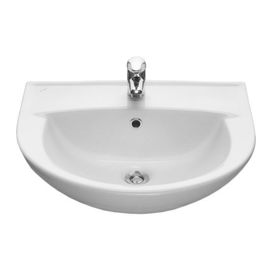 Раковина SANTERI Виктория 55,5 см белая с пьедесталом 