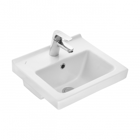 Раковина SANTERI Визит 40 см, белая с пьедесталом