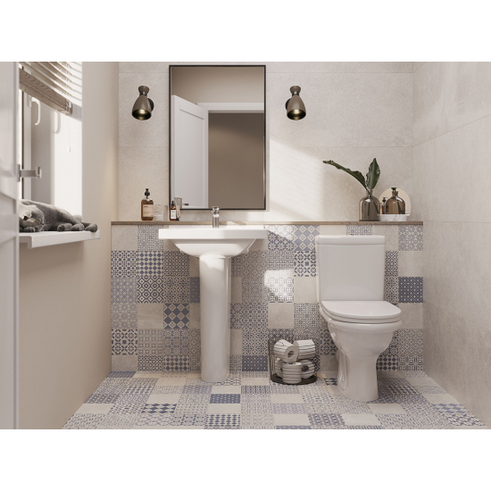 Раковина SANTERI Визит 40 см, белая с пьедесталом