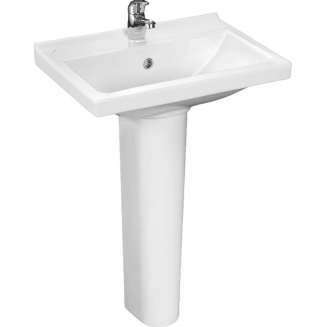 Раковина SANTERI Визит 55,5 см, белая с пьедесталом