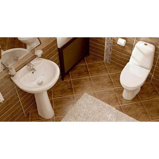 Раковина SANTERI Воротынский 57 см белая, с пьедесталом