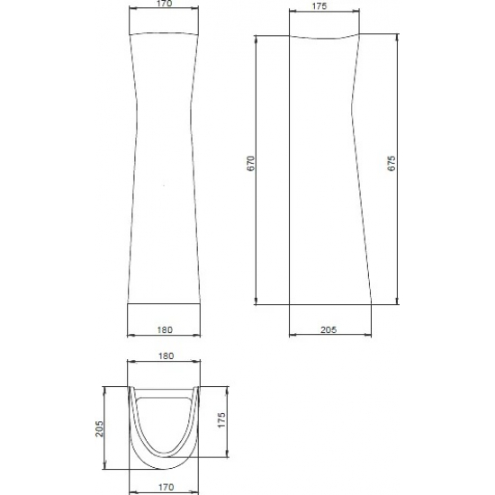 Раковина SANTERI Воротынский 57 см белая, с пьедесталом