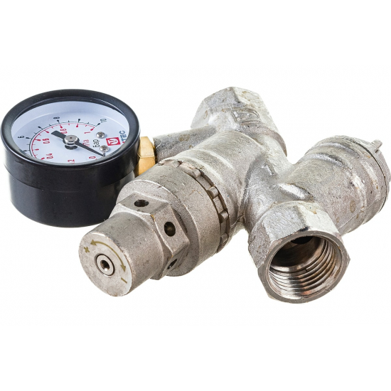 Редуктор давления VALTEC VT.082.N.04 1/2 с фильтром и манометром диап регул: 2 - 5, 5 бар 