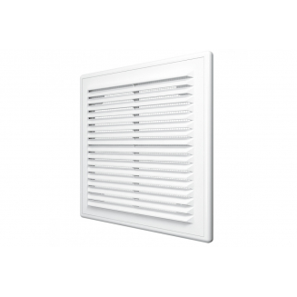 Решетка для вытяжки 17x17 см с сеткой ABS-пластик