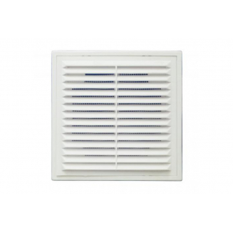 Решетка для вытяжки разьемная 25x25 см с сеткой ABS-пластик