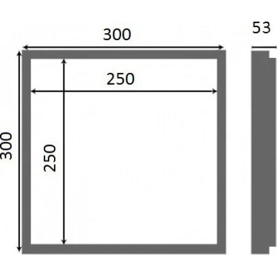 Ревизионный люк под плитку AL-KR  LYUKER 30x30 см алюминиевый нажимной