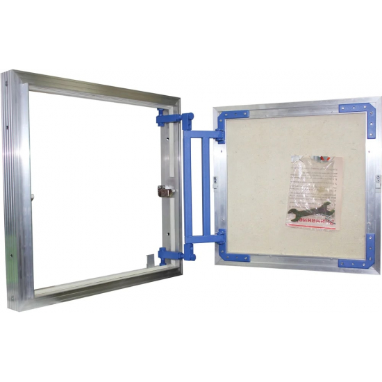 Ревизионный люк под плитку AL-KR  LYUKER 40x30 см алюминиевый нажимной