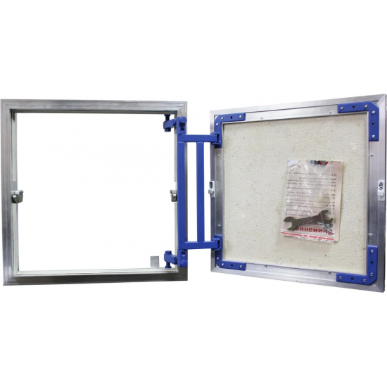 Ревизионный люк под плитку AL-KR  LYUKER 50x40 см алюминиевый нажимной