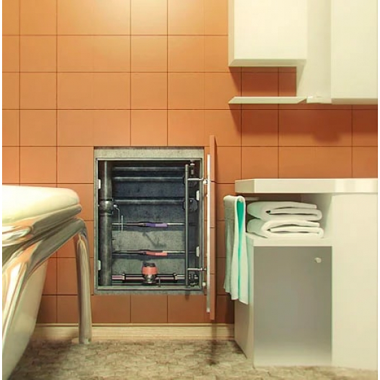 Ревизионный люк под плитку AL-KR  LYUKER 50x50 см алюминиевый нажимной