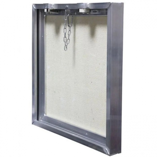 Ревизионный люк под плитку Д  LYUKER 20x20 см алюминиевый нажимной