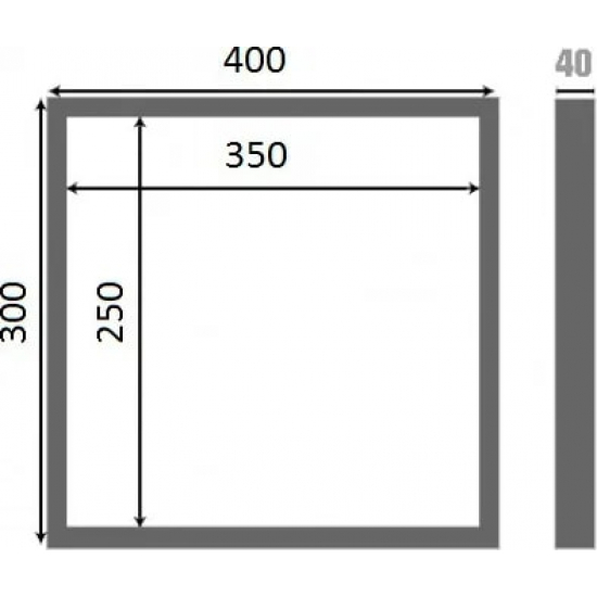 Ревизионный люк под плитку K  LYUKER 30x40 см стальной нажимной