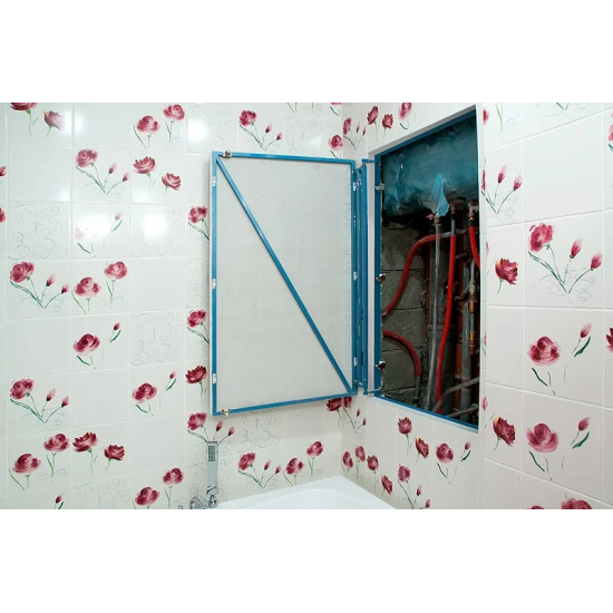 Ревизионный люк под плитку K  LYUKER 50x40 см стальной нажимной