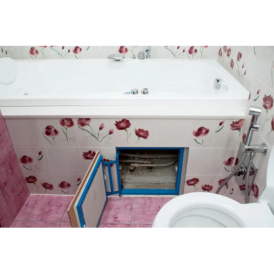 Ревизионный люк под плитку K  LYUKER 60x60 см стальной нажимной