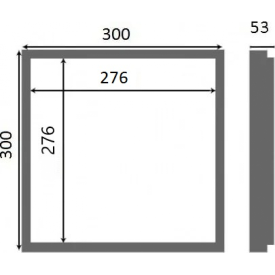 Ревизионный люк под плитку ЛЮЧКИ.РФ Стелс 30x30 см 