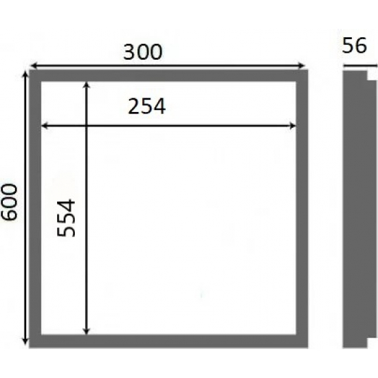 Ревизионный люк под плитку нажимной ЛЮЧКИ.РФ Секрет 3.0 30x60 см 