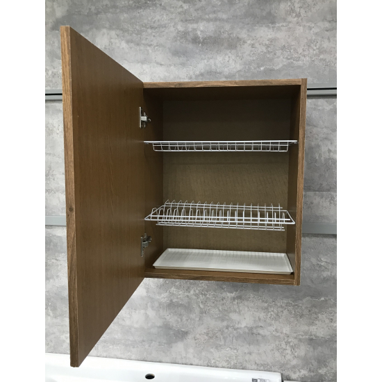 Шкаф для посуды САНТРЕК 50 ЛДСП Дуб рустикальный с сушилкой