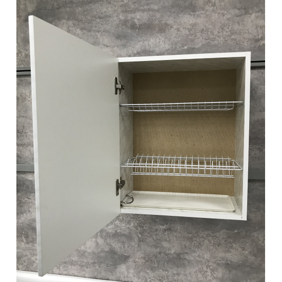 Шкаф для посуды САНТРЕК 50 МДФ Каррара с сушилкой