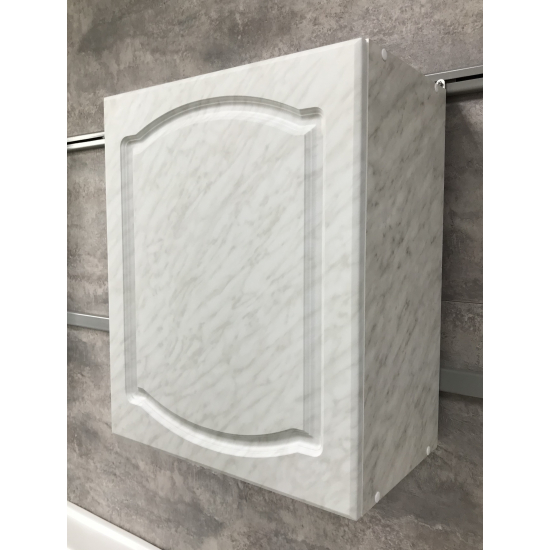 Шкаф для посуды САНТРЕК 50 МДФ Каррара с сушилкой