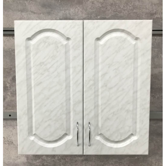 Шкаф для посуды САНТРЕК 60 МДФ Каррара с сушилкой