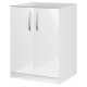 Шкаф напольный для стиральной машины DE AQUA Трио Люкс 70 белый