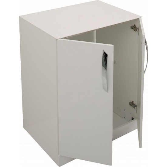 Шкаф напольный для стиральной машины DE AQUA Трио Люкс 70 белый