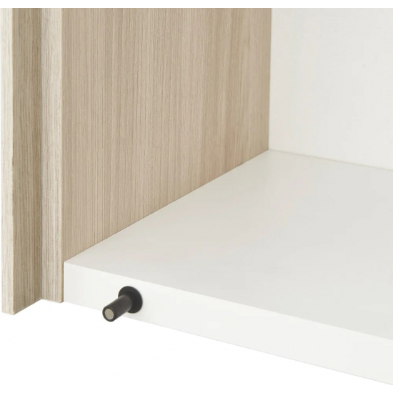 Шкаф навесной АКВАТОН Асти белый, ясень шимо