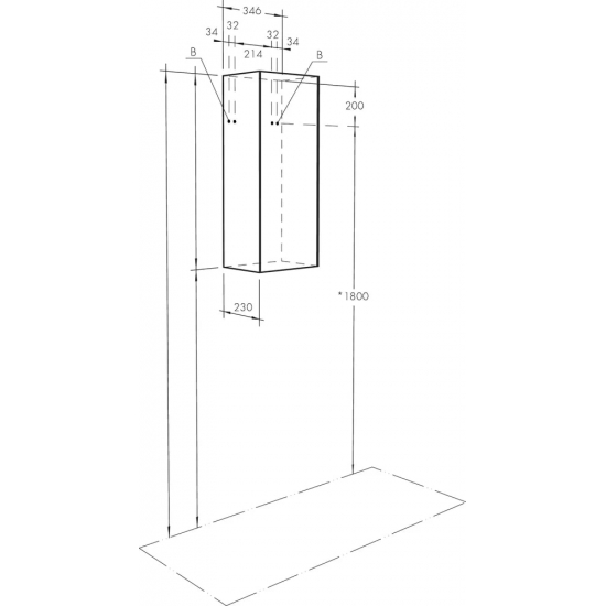 Шкаф навесной АКВАТОН Асти белый, ясень шимо