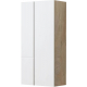 Шкаф навесной АКВАТОН Мишель дуб эндгрейн, белый