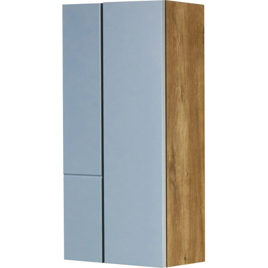 Шкаф навесной АКВАТОН Мишель дуб рустикальный, фьорд