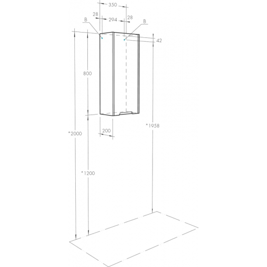 Шкаф навесной АКВАТОН Оливия 35 R белый матовый