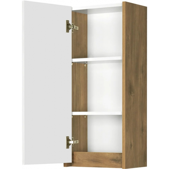 Шкаф навесной АКВАТОН Сканди 35 белый, дуб рустикальный