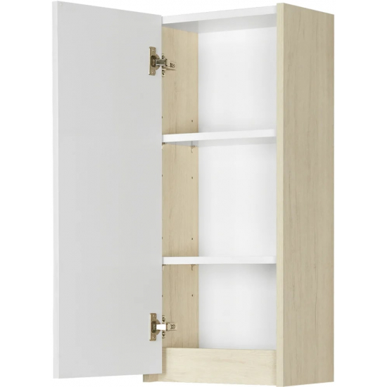 Шкаф навесной АКВАТОН Сканди 35 белый, дуб верона