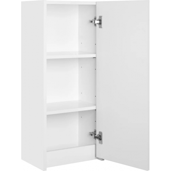 Шкаф навесной АКВАТОН Сканди 35 белый глянец, белый матовый