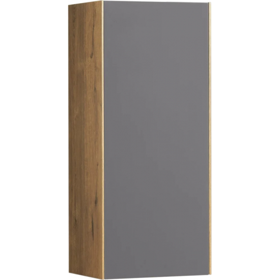 Шкаф навесной АКВАТОН Сохо 35 дуб веллингтон, графит софт