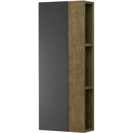 Шкаф навесной АКВАТОН Терра 35х14 дуб кантри, антрацит, универсальный