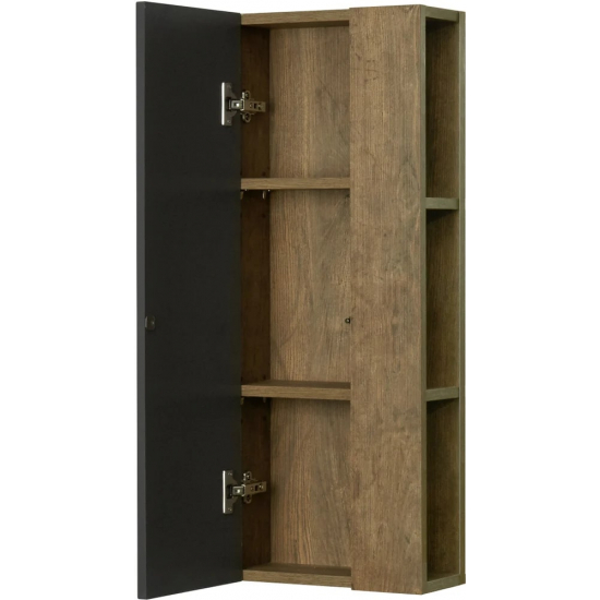 Шкаф навесной АКВАТОН Терра 35х14 дуб кантри, антрацит, универсальный