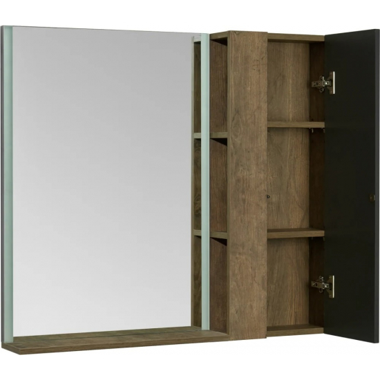 Шкаф навесной АКВАТОН Терра 35х20 дуб кантри, антрацит, универсальный