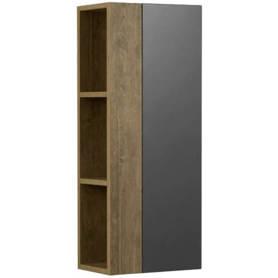 Шкаф навесной АКВАТОН Терра 35х20 дуб кантри, антрацит, универсальный