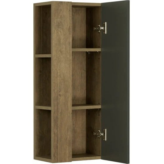 Шкаф навесной АКВАТОН Терра 35х20 дуб кантри, антрацит, универсальный