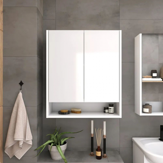 Шкаф навесной AURA Глория 60 белый