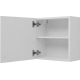 Шкаф навесной DE AQUA Куба 40 L левый, белый